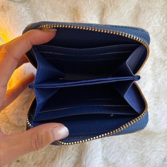 Blue Denim Small Monogram Wallet, New - Picture 3 of 3